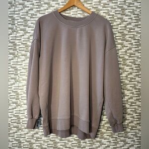 lululemon athleticaTaupe Crewneck Sweater